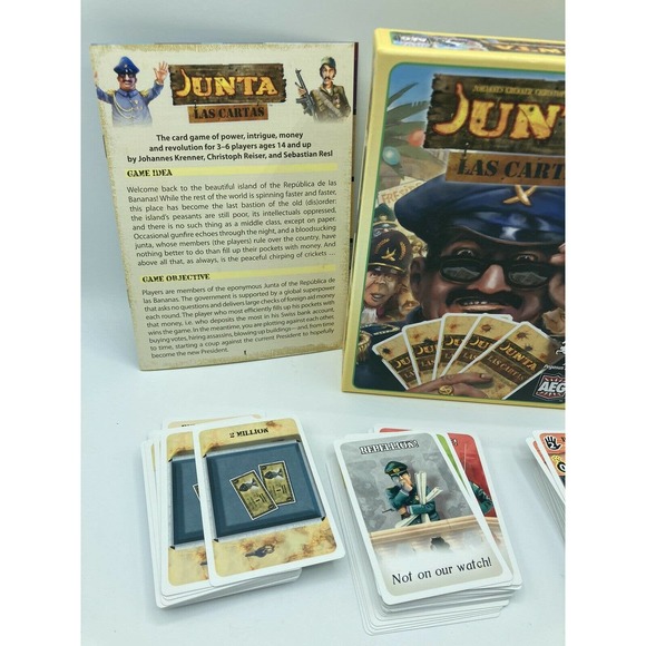 Junta Las Cartas Politica Strategy Bluffing Card Board Game Family Fun Night - Picture 4 of 5